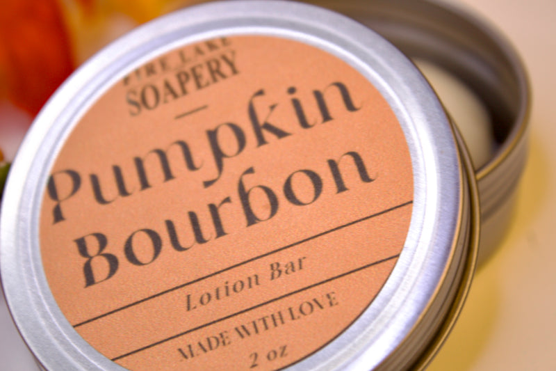 Skin Loving Cruelty Free Pumpkin Bourbon Lotion Bar